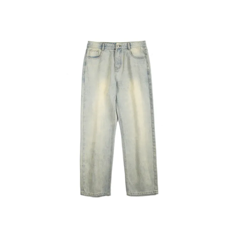 ZWWWZ Jeans Unisex Yellow Mud-0