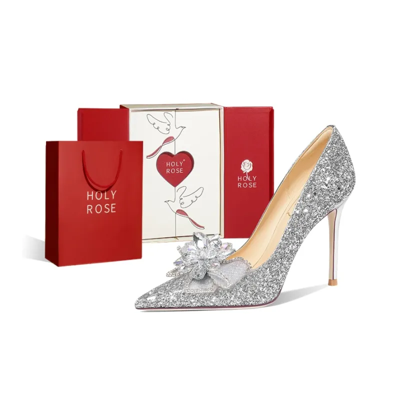 Holy Rose High Heels Women's Silver-0