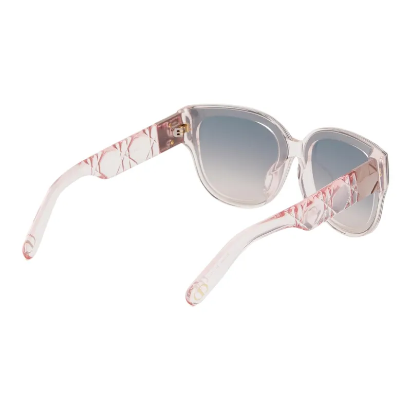 DIOR Acetate Square Sunglasses Women's Pink-1