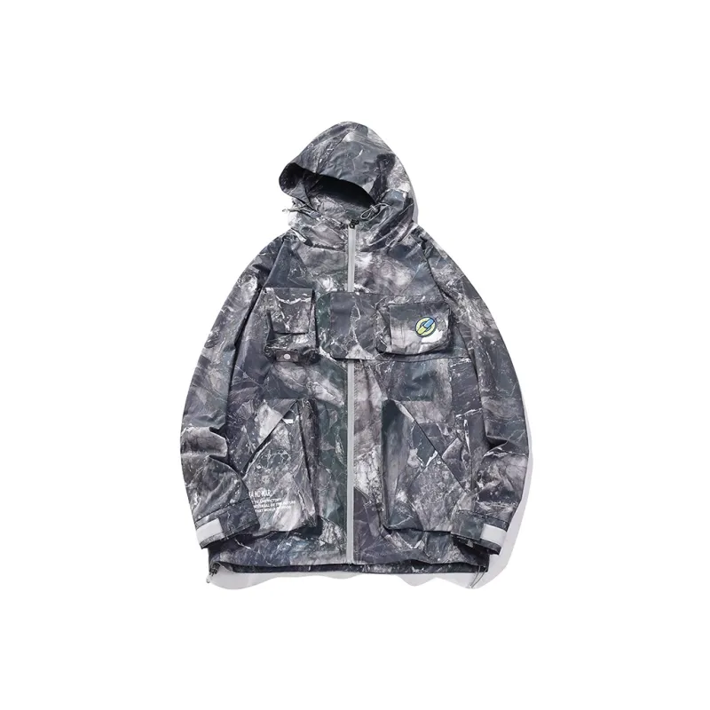GUUKA TECH Trench Coat Men's Multicolor-0