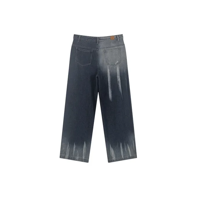 Bosieagender Jeans Unisex Vintage Blue-0