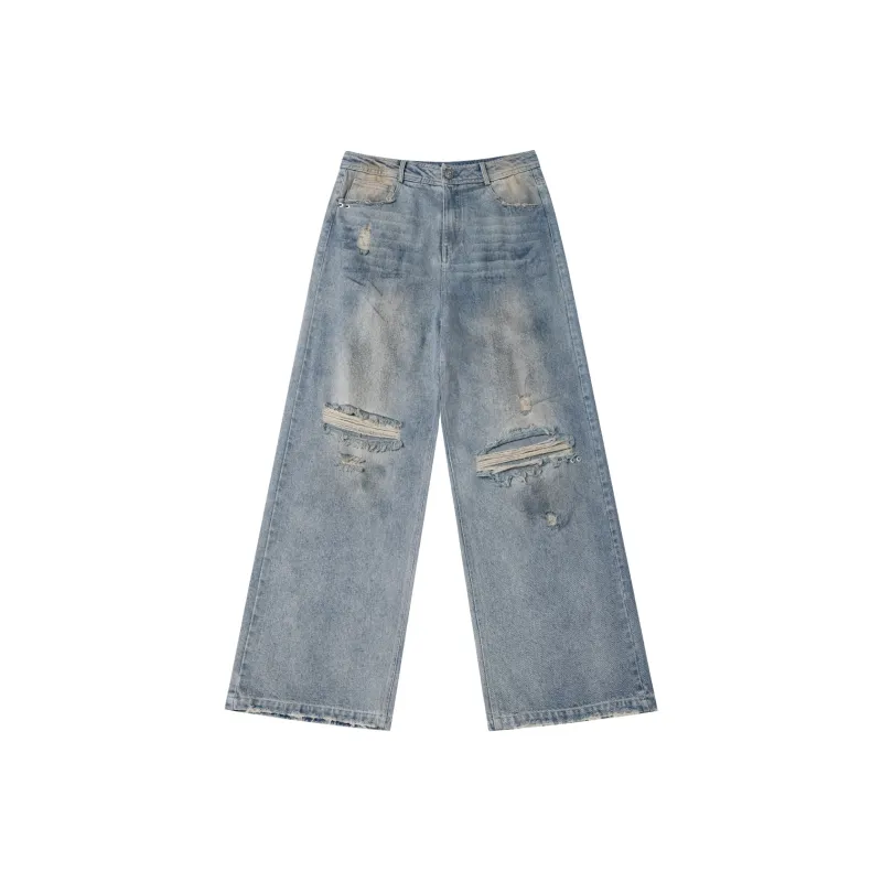 JHYQ Jeans Unisex Blue-0
