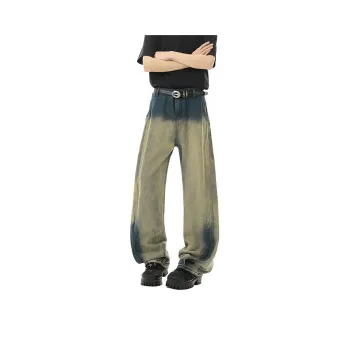 WOOG2005 Jeans Unisex Yellow Mud