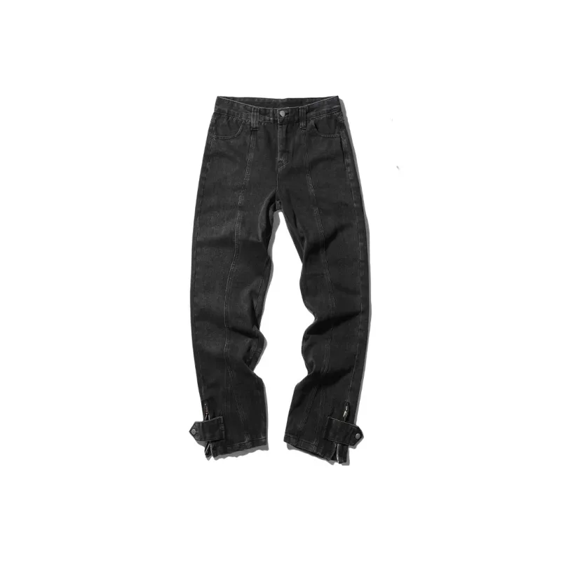 COMOWA Vintage High-street Unisex Jeans-13
