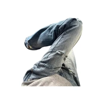 UPXIW Jeans Unisex Light Blue