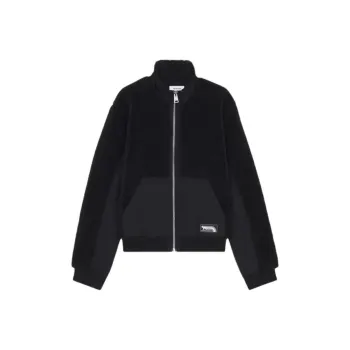 Maison Kitsune Flash Fox Patch Zipped Fleece Jacket