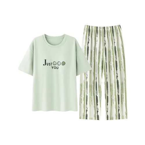 FENTENGCARE Pajama Set Women's Light Green