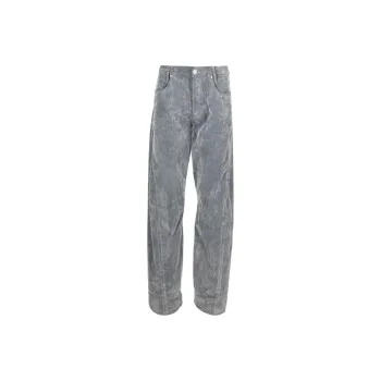 TRUSSARDI Bleached-effect Straight-leg Jeans