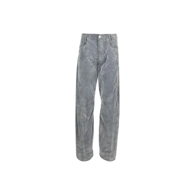 TRUSSARDI Bleached-effect Straight-leg Jeans-0
