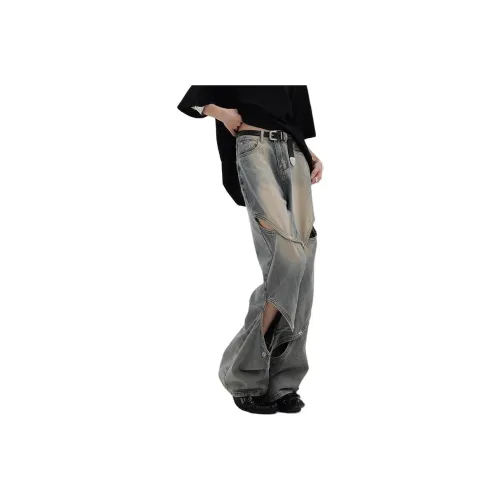 D&W Jeans Unisex Deconstructed Blue