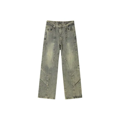 ASHER LEVINE Jeans Unisex Yellow Mud