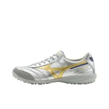 Mizuno MORELIA SALA TF Rubber Broken Studs Anti Slip Wear Resistant Soccer Shoes Men's Silver