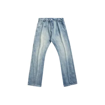 Menglaini Jeans Unisex Blue