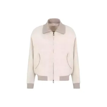 EMPORIO ARMANI Linen blend Blouson With Zip