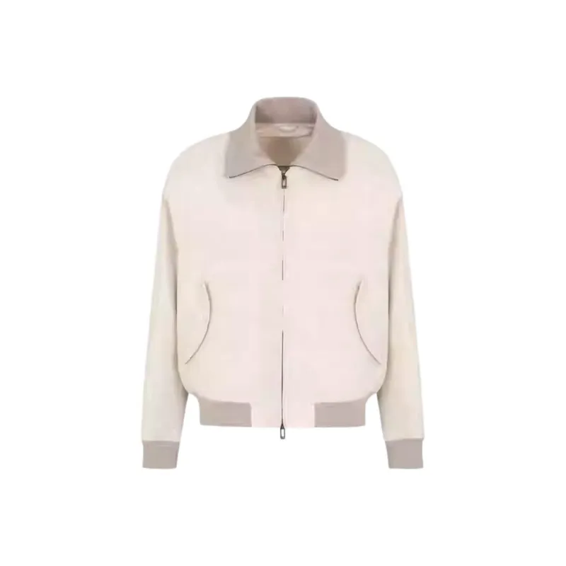EMPORIO ARMANI Linen blend Blouson With Zip-0