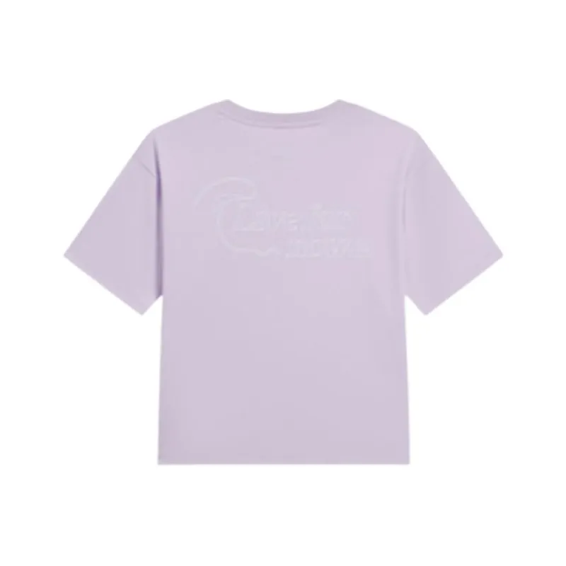 PEAK T Shirt Women's Light Snow Purple-1