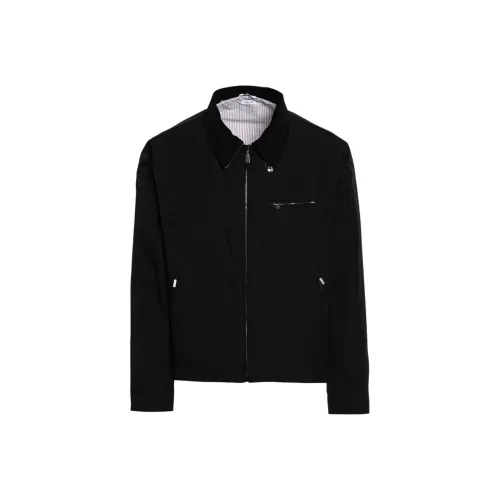 THOM BROWNE Rwb Stripe Zip Up Padded Jacket