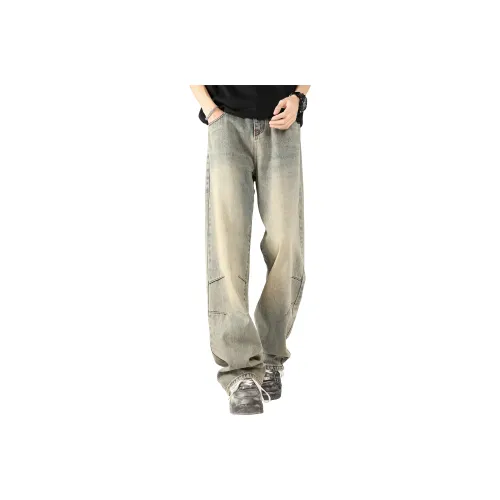 SXSY Jeans Unisex Yellow Mud