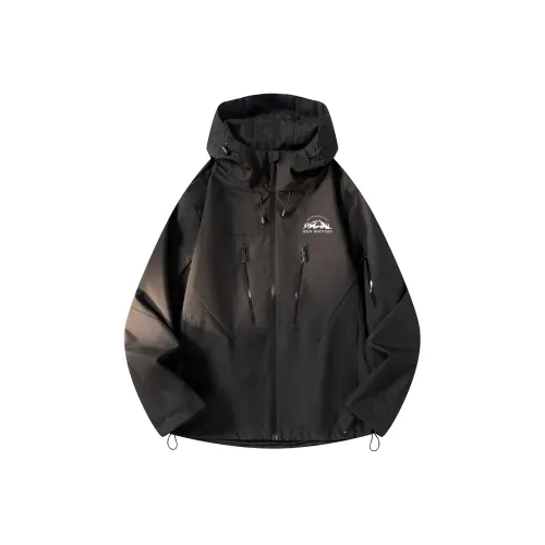 MXDT Jackets Coats Unisex Obsidian Black