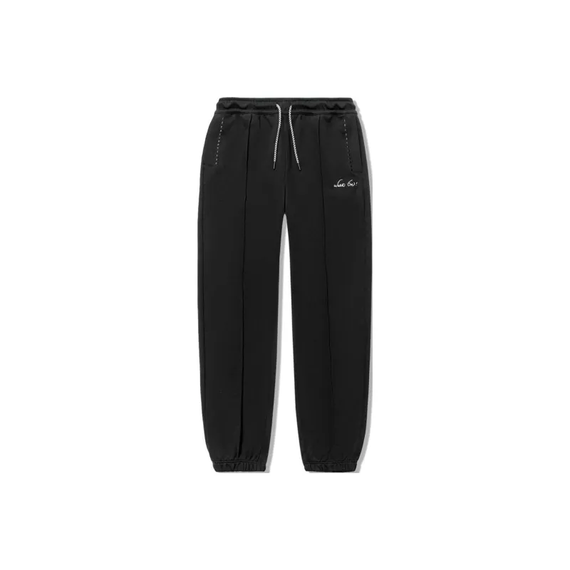 LiNing x LIXIAOLONG Knitted Sports Pants Men's Black-0