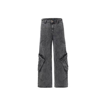 FUERZA Jeans Unisex Black Gray Color