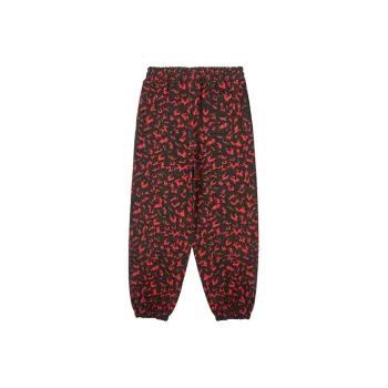 LVXWA SS22 Casual Pants Unisex Black Red