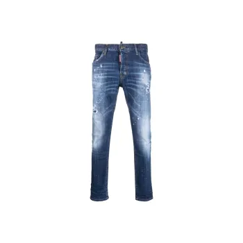 DSQUARED 2 Paint Splatter Effect Distressed Jeans