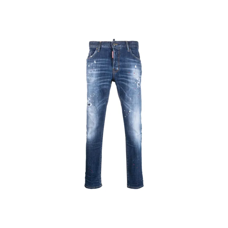 DSQUARED 2 Paint Splatter Effect Distressed Jeans-0