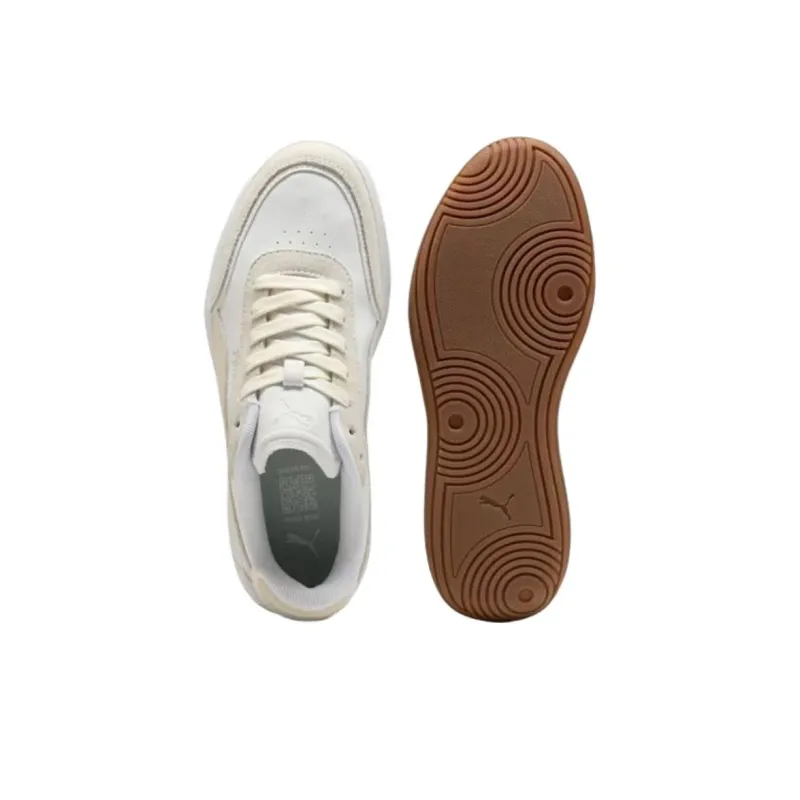 PUMA Club Pearl Anti Slip Wear Resistant Low Top Skateboard Shoes Women's White-3