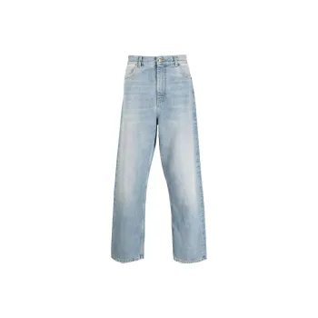Alanui Logo Patch Straight Leg Jeans