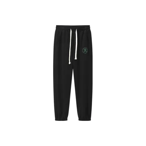 Torso Knitted Sweatpants Unisex Black