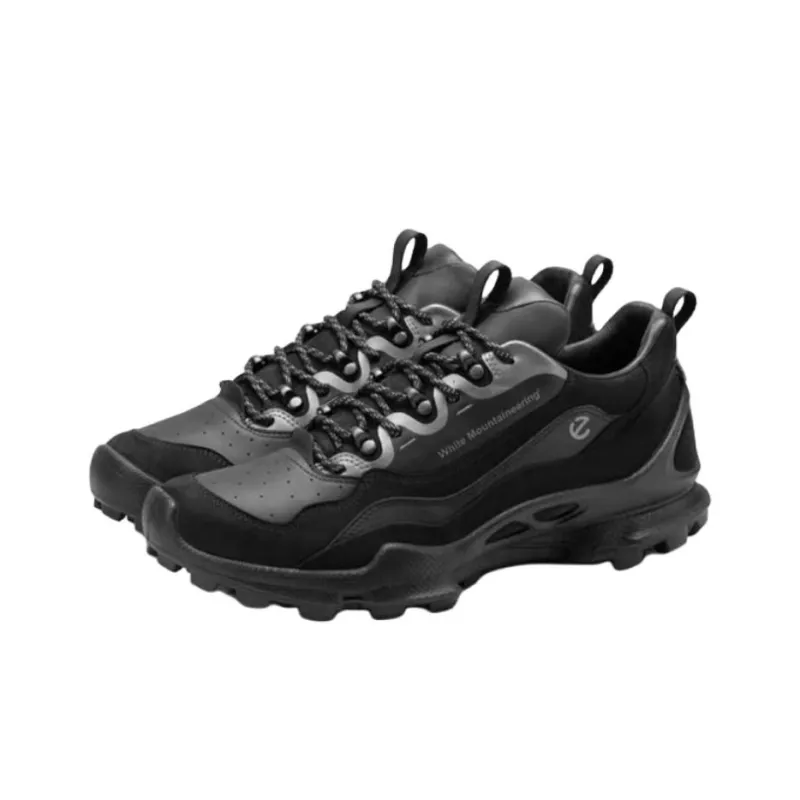 White Mountaineering x Ecco Biom C Trail Low Top Hiking Shoes Men's Black-2