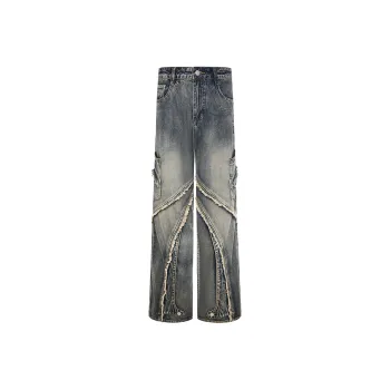 COOLALPACA Loose Fit Wide Leg Jeans Unisex