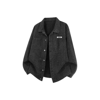 Qnxeey Jackets Coats Unisex Brown