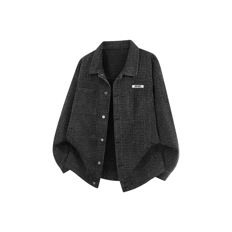 Qnxeey Jackets Coats Unisex Brown-2