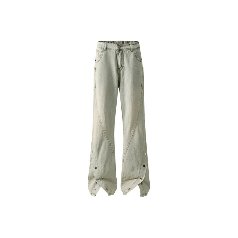 SONGS ALONG Jeans Unisex Yellow Mud-0