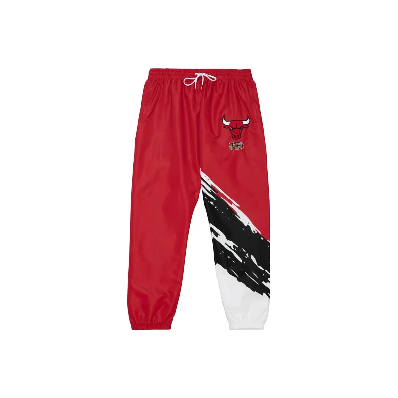 Mitchell Ness Knitted Sweatpants Men Red-0