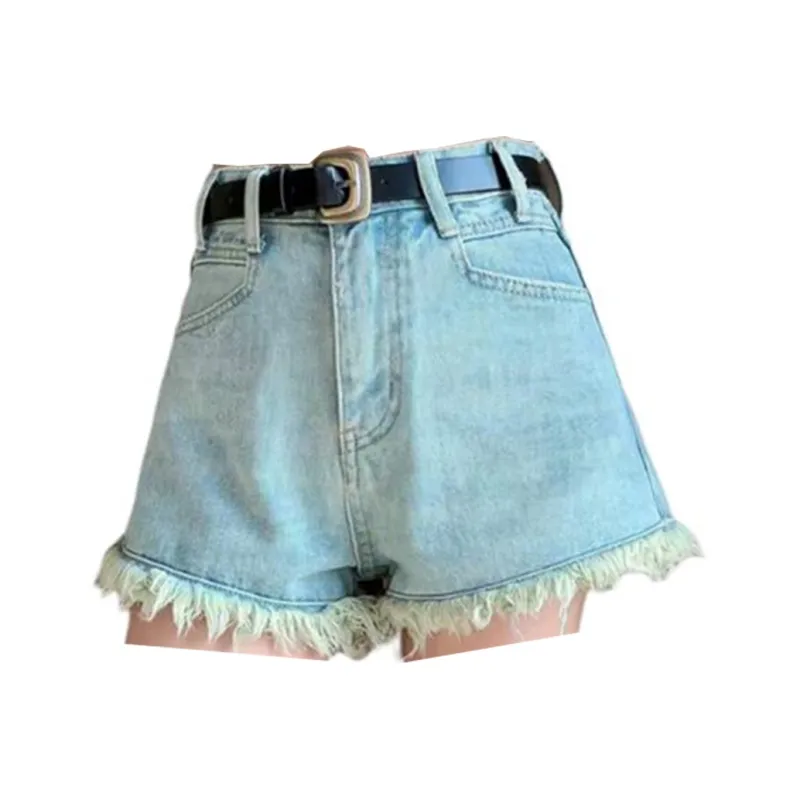 Honey Denim Shorts Women's Light Blue-1
