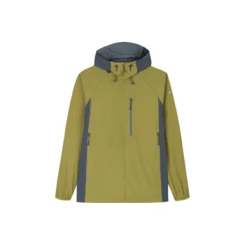 Anta Champion Series Trench Coat Men's Light Coffee Green/Mist Gray