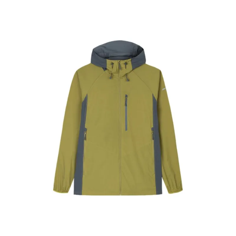 Anta Champion Series Trench Coat Men's Light Coffee Green/Mist Gray-0