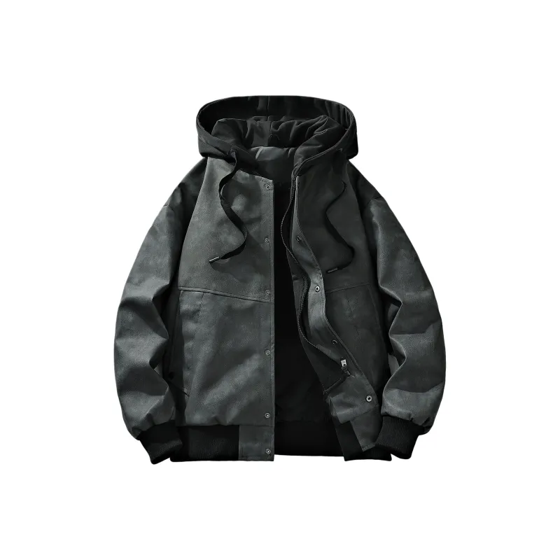 Yalu Jackets Coats Unisex Coffee-2