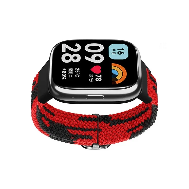 ZHENGGUANG Red Beige Compatibility Watch Band Fabric Material-19