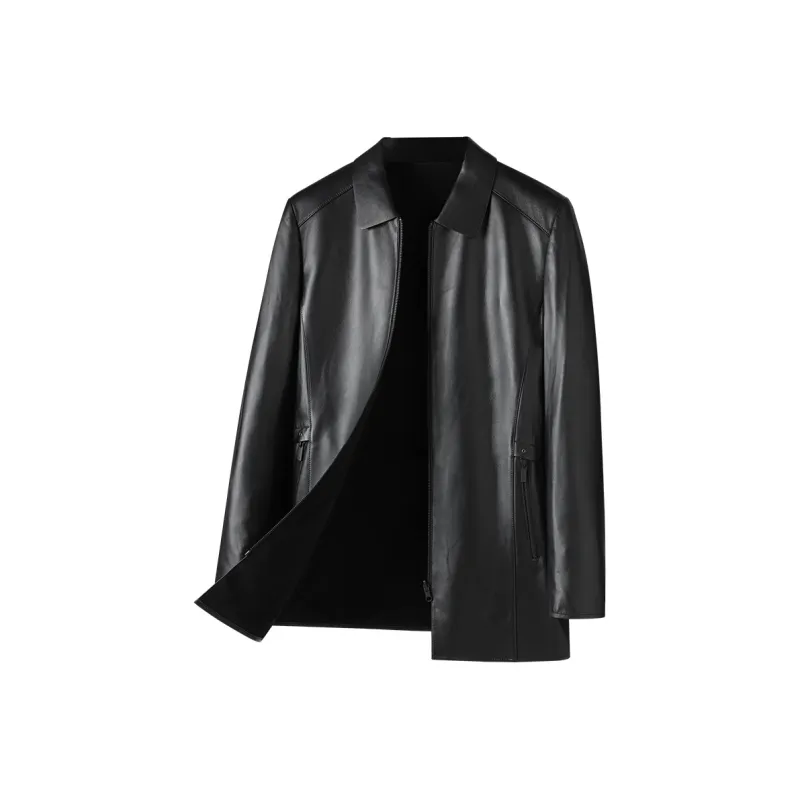 KAISER Leather Jackets Men Black-0