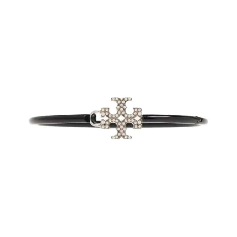 TORY BURCH Brass, Crystal Bangles Women's Black-0