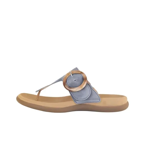 Gabor Abrasion Resistant Flip Flops Women's Gray