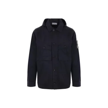 STONE ISLAND Logo Patch Hooded Jacket