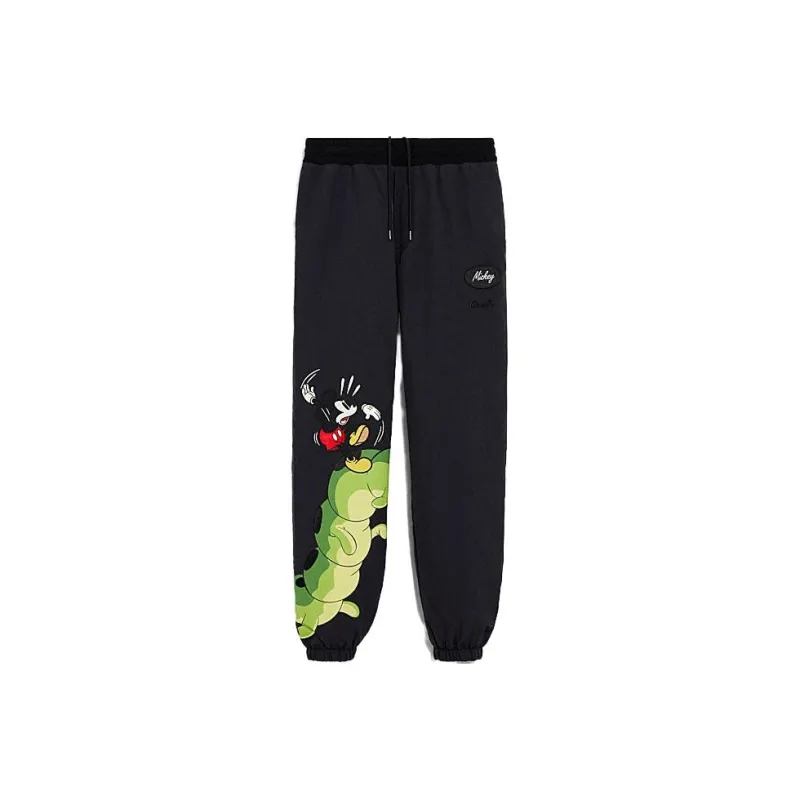 COACH X DISNEY Knitted Sweatpants Men's Black-0