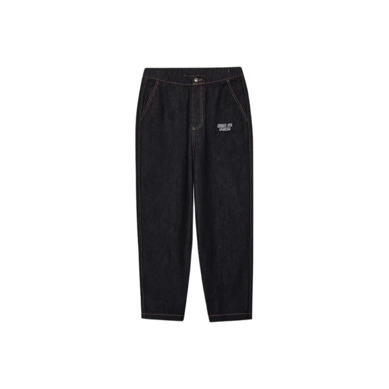 New Era x GONGFUXIONGMAO,LIANMINGKUAN Jeans Unisex Black-0