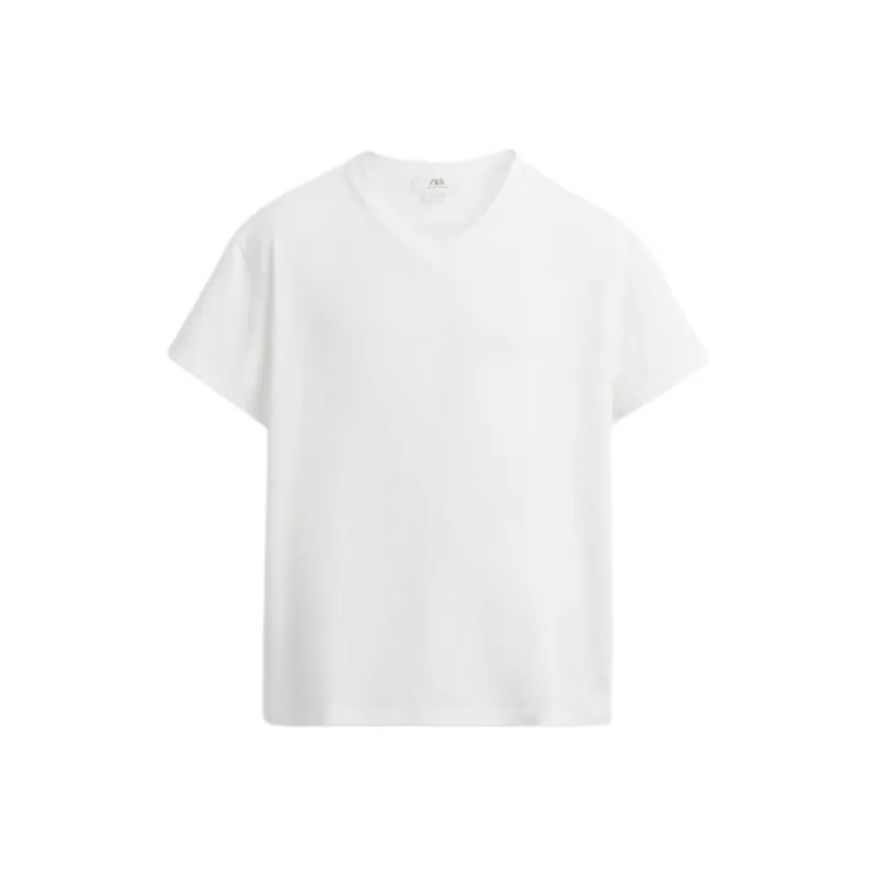 ZARA T Shirts Men White-0