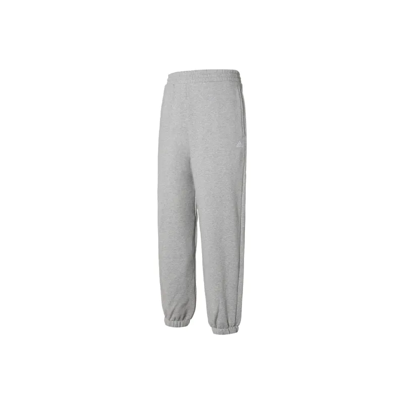 Adidas Knitted Sweatpants Unisex Medium Heather Gray-0